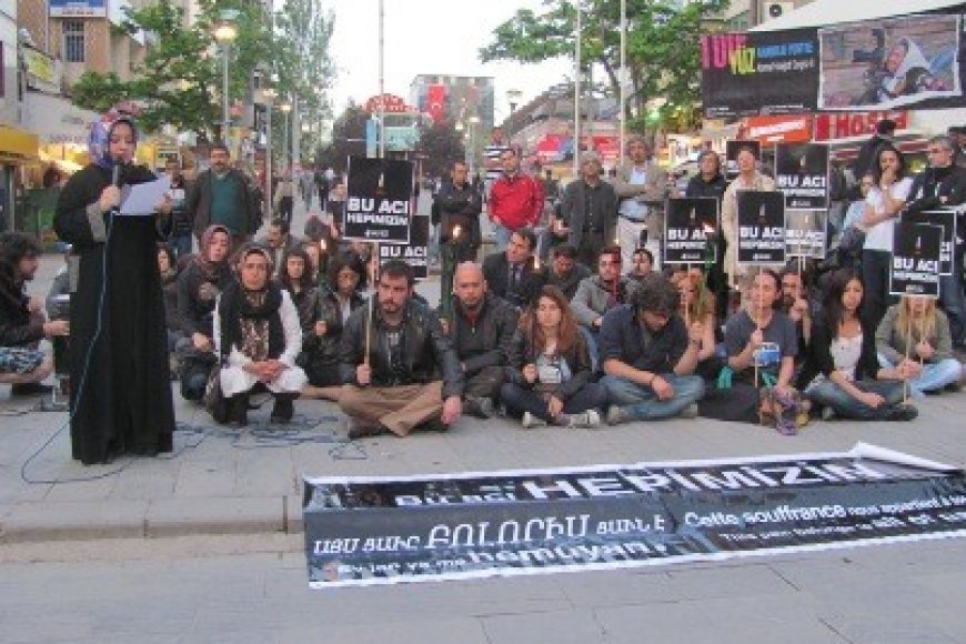 24 Nisan 1915 Ermeni Tehcirinde Hayatını Kaybedenler Anıldı
