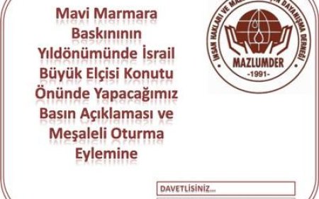 MAVİMARMARA EYLEMİNE DAVETLİSİNİZ