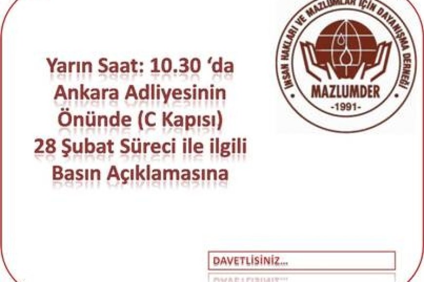 BASIN AÇIKLAMASINA DAVET