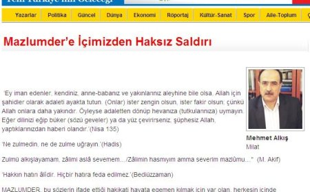 Mazlumder’e İçimizden Haksız Saldırı