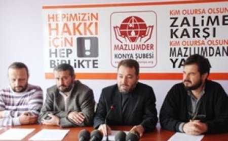 MAZLUMDER KONYA ŞUBE BAŞKANI DERVİŞ ARGUN' UN GAZİANTEP'TE SİVİL İNSANLARA YAPILAN SALDIRI  DOLAYISIYLA BASIN AÇIKLMASI YAPTI