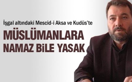 MAZLUMDER KONYA ŞUBE BAŞKAN'I ARGUN'DAN AÇIKLAMA MESCİD-İ AKSA VE KUDÜS ÖZGÜRLÜĞÜNE KAVUŞACAKTIR