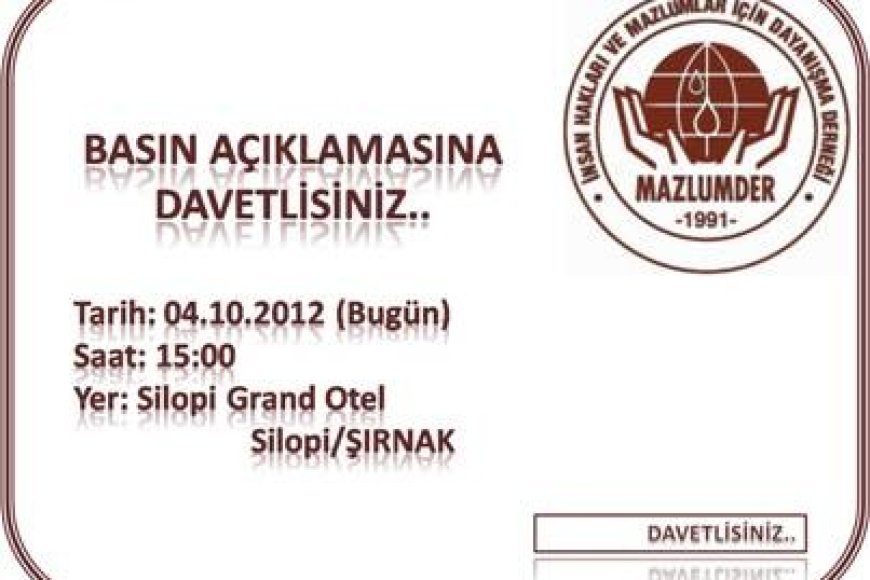 BASIN TOPLANTISINA DAVETLİSİNİZ