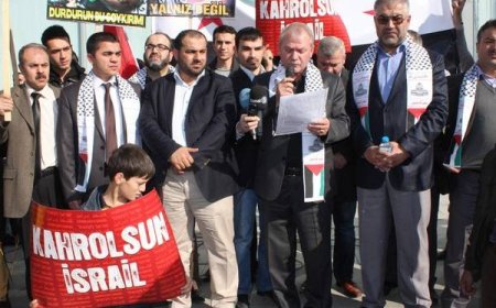 GAZİANTEP GÖNÜLLÜ KURULUŞLARI'DAN İSRAİL ZULMÜNE TEPKİ