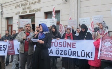 MAZLUMDER MEB’in Kılık Kıyafet Yönetmeliğini Protesto Ederek “Başörtüsüne Sınırsız, ‘Ama’sız Özgürlük!” İstedi