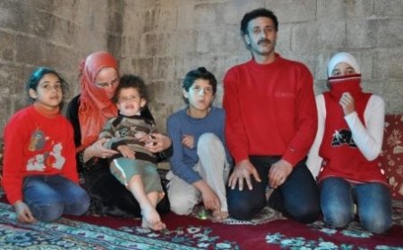 Suriyeli aile yardım bekliyor