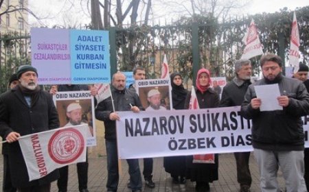 MAZLUMDER İstanbul Şubesi ve Özbek Diasporası'ndan İsveç Konsolosluğu Önünde Protesto!