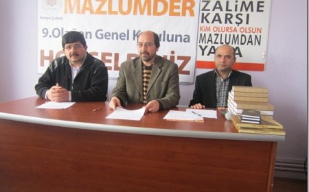 Mazlumder Konya Şb.9. Olağan Genel Kurulunu Yaptı.