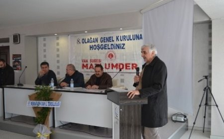 MAZLUMDER Van Şubesi 8. Olağan Genel Kurulu Yapıldı