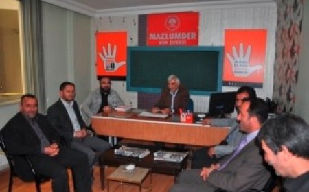 Van Hür Dava Partisi Yöneticileri Mazlumder’i Ziyaret Etti