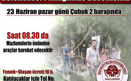 MAZLUMDER ANKARA ŞUBENİN GELENELSEL PİKNİĞİNE DAVETLİSİNİZ