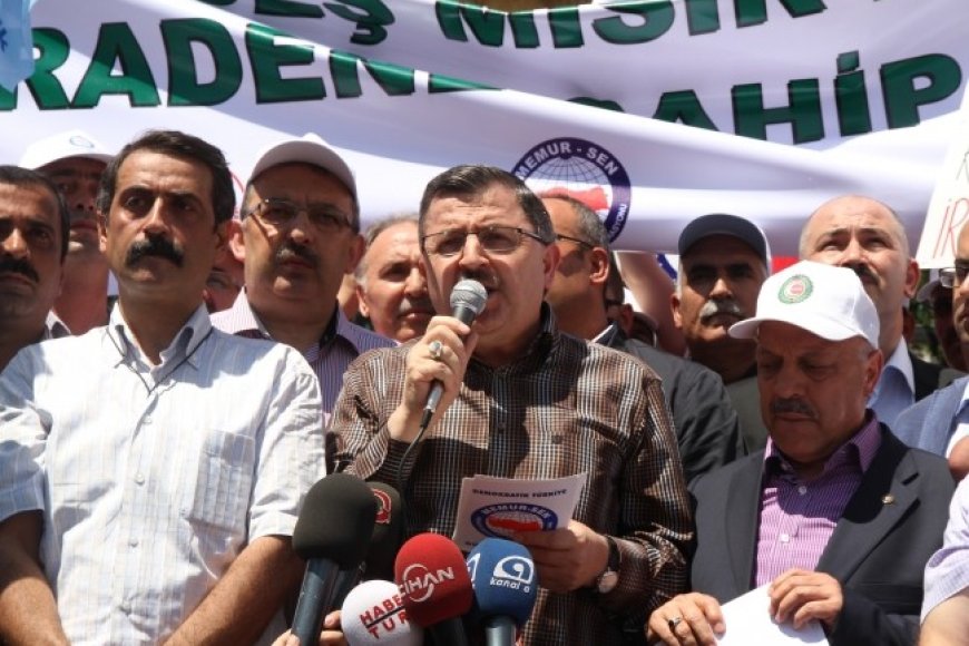 MAZLUMDER, MEMURSEN ve HAK İŞ'TEN MISIR HALKI İLE DAYANIŞMA EYLEMİ