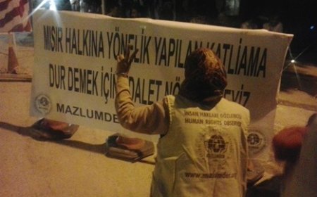 Mazlumder’den Mısır’daki Katliam için Elçilik Önünde Adalet Nöbeti