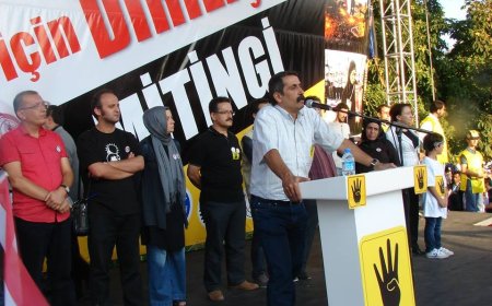 On Binler Ankara'da ''Mısır İçin Direniş İnsalık İçin Diriliş'' Mitinginde Buluştu