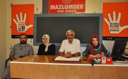 VAN MAZLUMDER BASIN AÇIKLAMASI