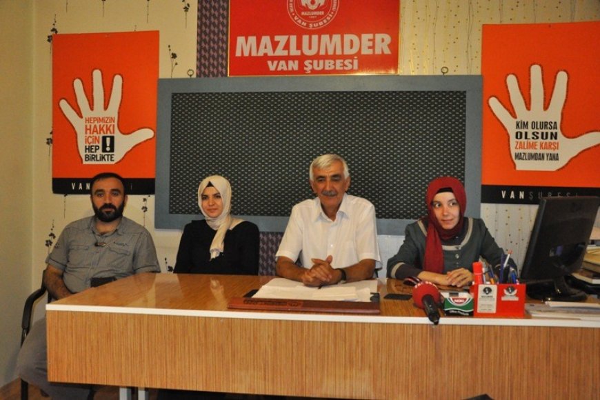 VAN MAZLUMDER BASIN AÇIKLAMASI