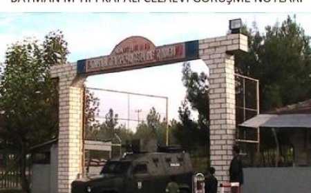 Batman M Tipi Kapalı Cezaevi Görüşmesi Hakkında Notlar