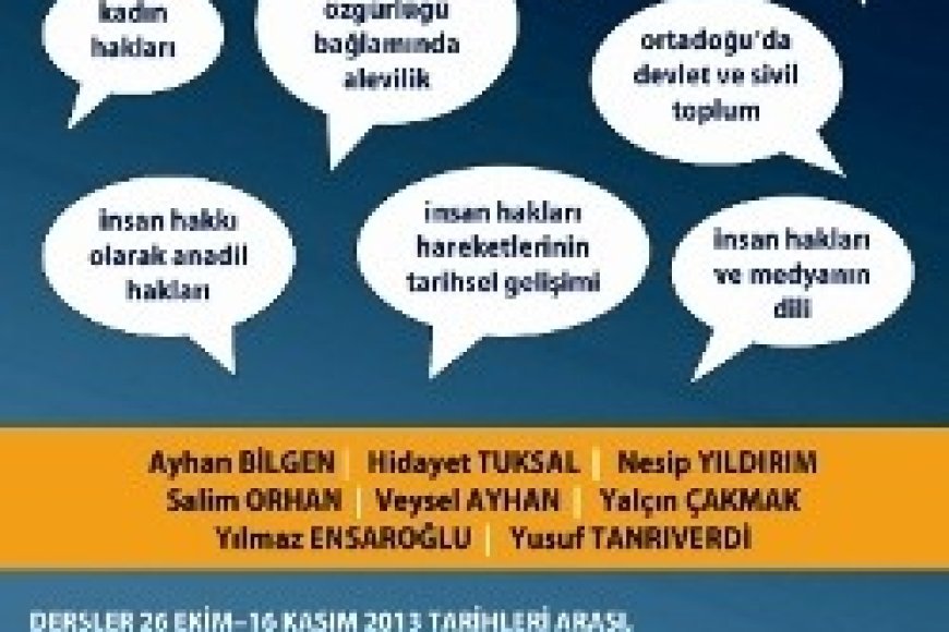 İNSAN HAKLARI OKULU BAŞLIYOR