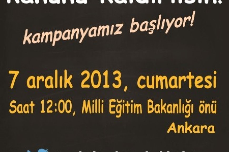 "TEVHİD-İ TEDRİSAT KANUNU KALDIRILSIN!" Kampanyası Başlıyor!