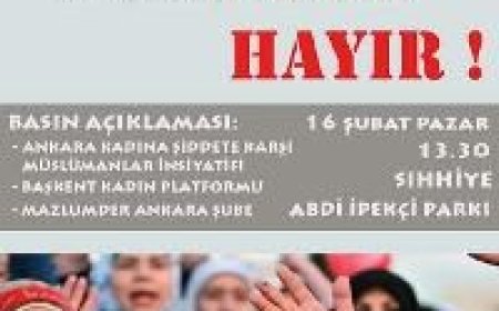 B A S I N    A Ç I K L A M A S I N A   D A V E T ''Suriye'li Kadın Ticaretine Hayır ''