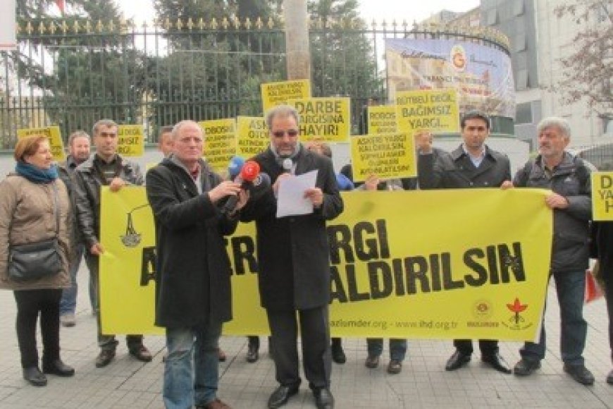 MAZLUMDER VE İHD “ASKERİ YARGI KALDIRILSIN” KAMPANYASINI BAŞLATTI