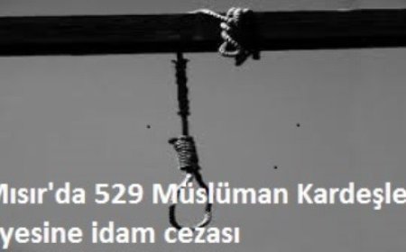 Mısır'da 529 Müslüman Kardeşler Üyesine İdam Cezası İçin Basın Açıklaması