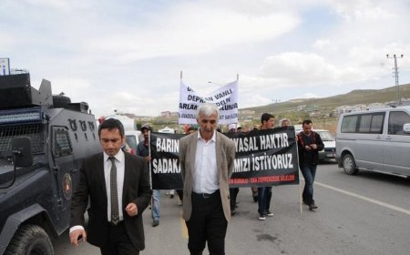 Depremzedelere zorda olsa yürüdü