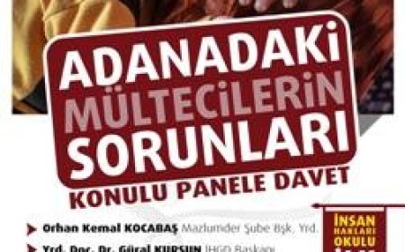 ADANA'DAKİ MÜLTECİLERİN YAŞAMIŞ OLDUKLARI SORUNLAR VE BUNA YÖNELİK ATILMASI GEREKEN ADIMLAR
