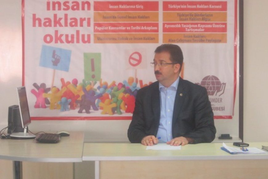 MAZLUMDER KONYA ŞUBE İNSAN HAKLARI OKULU 2. HAFTA SUNUMLARI DEVAM ETTİ