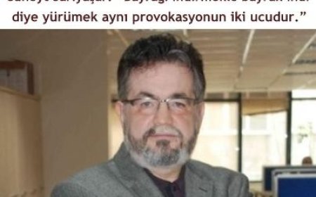 Cüneyt Sarıyaşar: “Bayrağı indirmekle bayrak indi diye yürümek aynı provokasyonun iki ucudur.”