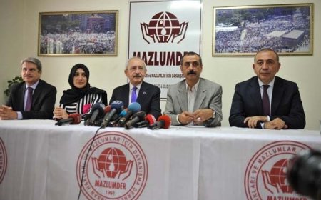 MAZLUMDER Genel Merkezi, CHP Heyetini Ağırladı