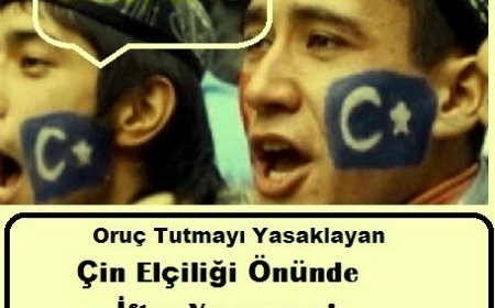 İFTARLIĞINI AL DA GEL! Oruç Tutmayı Yasaklayan Çin Elçiliği Önünde İftar Yapıyoruz!
