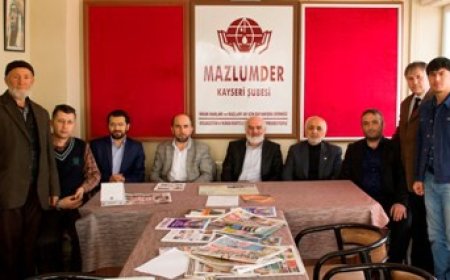 MUSTAFA KARAHASANOĞLUNDAN MAZLUMDER KAYSERİ’YE ZİYARET