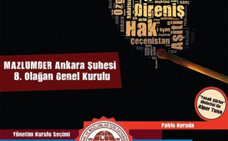 MAZLUMDER Ankara Şubesi 8. Olagan Genel Kurula Davet