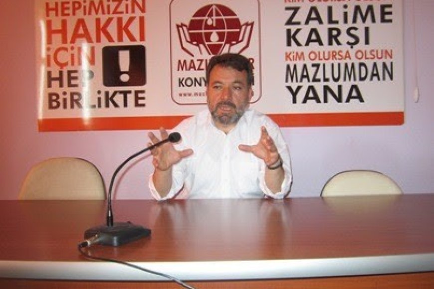 MAZLUMDER KONYA ŞUBE BAŞKANI DERVİŞ ARGUN BASIN AÇIKLAMASI YAPTI. YEMEN’DE DARBE VE İŞGAL DEĞİL, BARIŞ VE HUZUR İSTİYORUZ