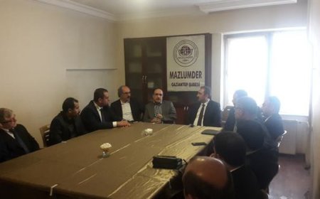 AK PARTİ MAZLUMDER GAZİANTEP ŞUBESİNİ ZİYARET ETTİ