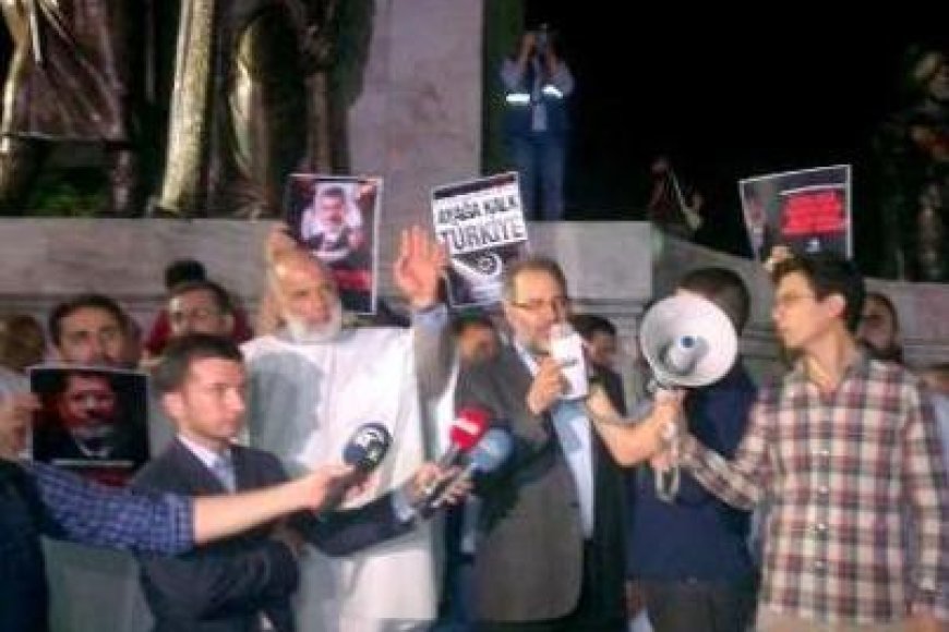 Mursi’ye Verilen İdam Kararı, Saraçhane Parkı’nda Protesto Edildi