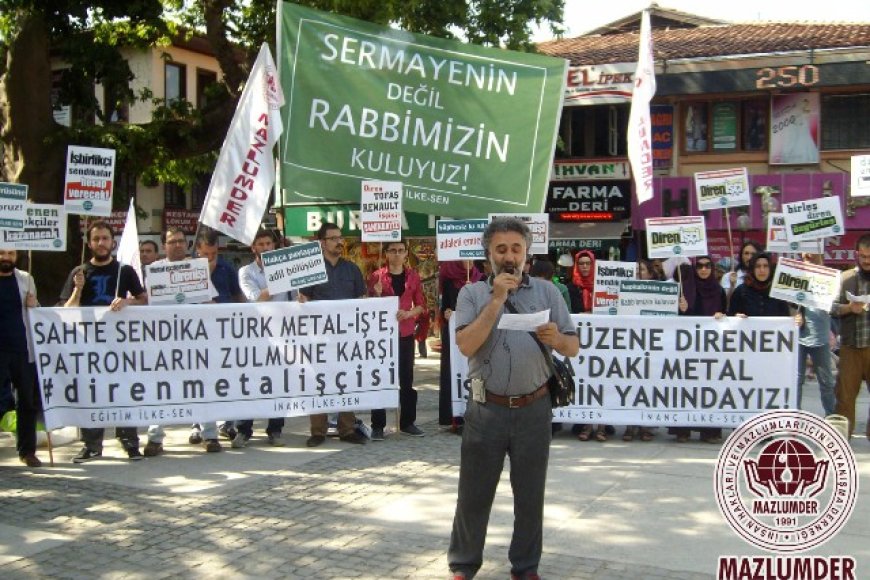 BURSA’DA METAL EMEKÇİLERİNİN DİRENİŞİNE DESTEK