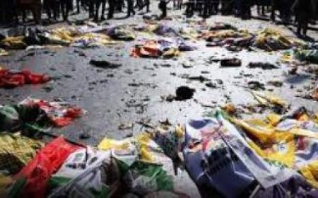 Ankara'da Barış Mitingi Öncesi Yaşanan Patlamaları Lanetliyoruz!