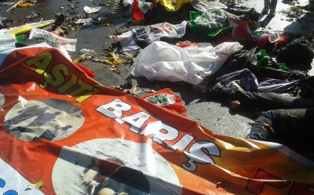 Ankara'da Barış Mitingi Öncesi Yaşanan Patlamaları Lanetliyoruz!