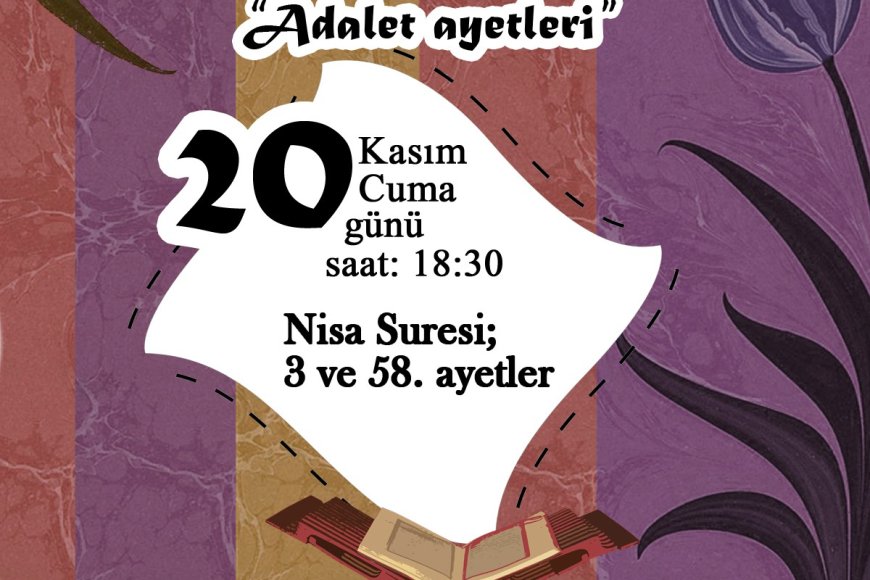 MAZLUMDER Ankara Şubesi Meal-Tefsir Okumaları Devam Ediyor!