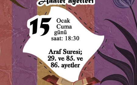 MAZLUMDER Ankara Şubesi Meal-Tefsir Okumaları Devam Ediyor!