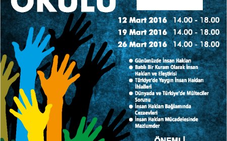İnsan Hakları Okulu Başlıyor (Bahar 2016 Dönemi)
