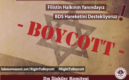 Siyonist Baskılara Karşı BDS Hareketi'nin Yanındayız!