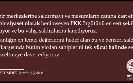 Diyarbakır ve Mardin'deki PKK Saldırılarını Lanetliyoruz