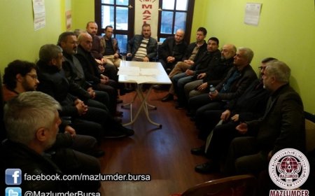MAZLUMDER BURSA ŞUBESİ 11. OLAĞAN GENEL KURUL TOPLANTISI GERÇEKLEŞTİRİLDİ