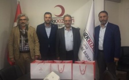 MAZLUMDER' den  TÜRK KIZILAYI' NA Ziyaret