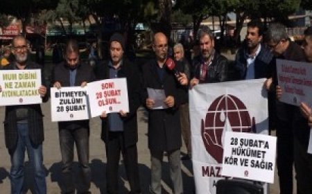 28 ŞUBAT MAHPUSLARI SERBEST BIRAKILSIN! Başlıklı basın açıklamamız.