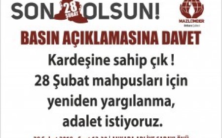 “SON 28 ŞUBAT OLSUN” YETER ARTIK!