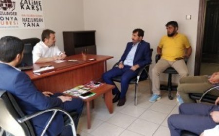 HÜDA PAR'dan Mazlumder Konya Şubesine Ziyaret